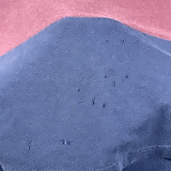 Victoria's Secret PINK SEQUINS BLING STRIPED‎ Hoodie RUGBY Perfect 1/4 Zip Large - Picture 7 of 14